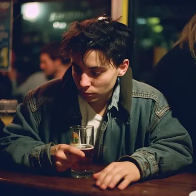 5AM in the bar. Part 3. Shot by on - AI artwork, 22 Apr 2023
