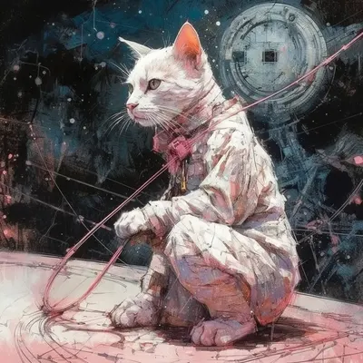 Space kittens - AI artwork, 19 Apr 2023