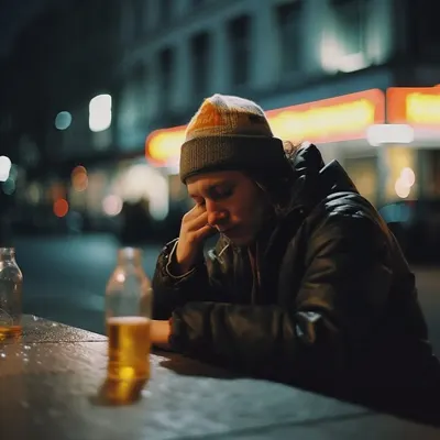 5AM in the bar. Part 2. shot by on - AI artwork, 15 Apr 2023