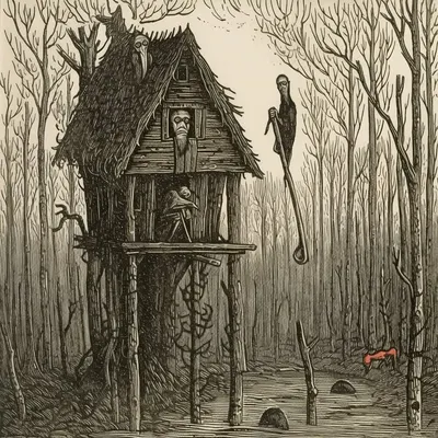 Ghosts of the Forest - AI artwork, 21 May 2023