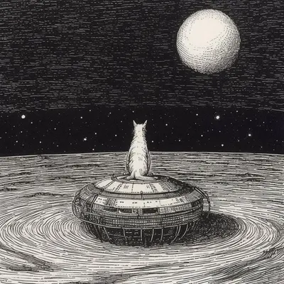 What would kittens do in space? - AI artwork, 3 May 2023
