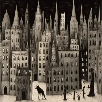 Night in the city - AI artwork, 9 May 2023