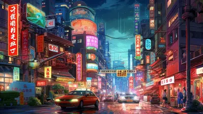 Neon Tokyo - AI artwork, 18 May 2023