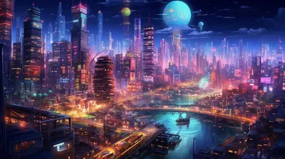 Neon Tokyo - AI artwork, 18 May 2023