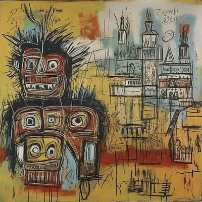This is the another study and also tribute to his works and courage. This time the prompts were wider as the subjects we touched were focused more on the places like and without specifics neither details - AI artwork, 16 May 2023