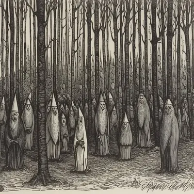 Ghosts of the Forest - AI artwork, 21 May 2023