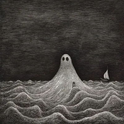 Ghosts of the sea - AI artwork, 2 Jun 2023