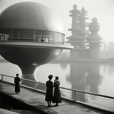 Retrofuturism - AI artwork, 1 Jul 2023