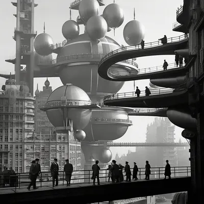 Retrofuturism - AI artwork, 1 Jul 2023