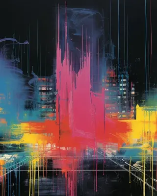 Neon City - AI artwork, 23 Aug 2023