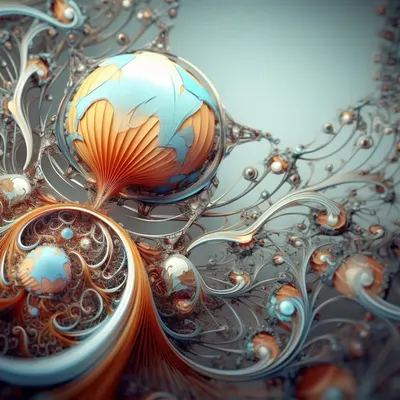 Exploring the Universe in its complexity is like diving into an endless fractal. Each part contains smaller parts, which in turn hold even smaller parts, and so on to infinity. This concept, known as fractal cosmology, implies that the observable universe is only a small speck within the larger cosmos. Just as fractal shapes can be split into parts, each of which is a reduced-scale copy of the whole, the universe may also possess self-similarity on astronomical scales. This gives rise to a fascinating perspective: what if our universe is just one layer of reality? Could there be infinite, more complex layers of existence, just waiting to be discovered? 1/11 - AI artwork, 6 Aug 2023