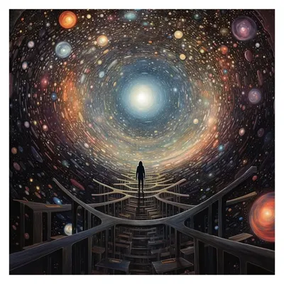 Imagination plays a pivotal role in quantum physics. Quantum mechanics is notorious for challenging our intuitive grasp of the world with phenomena that defy common sense. From particles existing in multiple places at the same time to being 'entangled' over vast distances, the quantum world is truly strange. To make sense of these phenomena, we must dare to imagine beyond the limits of our everyday experiences. As Albert Einstein once said, 'Imagination is more important than knowledge.' Indeed, our capacity to imagine new possibilities allows us to explore the quantum realm, develop new theories, and comprehend the mind-boggling nature of the quantum world. Theoretical physicist Richard Feynman also recognized this when he said, 'I think I can safely say that nobody understands quantum mechanics.' As we probe deeper into the quantum realm, imagination continues to guide our journey into the heart of matter, illuminating the path to understanding the deepest mysteries of the universe. 11/11 - AI artwork, 16 Aug 2023