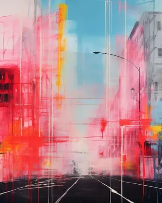 Neon City - AI artwork, 23 Aug 2023