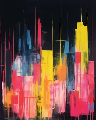 Neon City - AI artwork, 23 Aug 2023