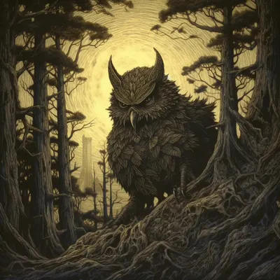 Nature could be dark too - AI artwork, 22 Sep 2023