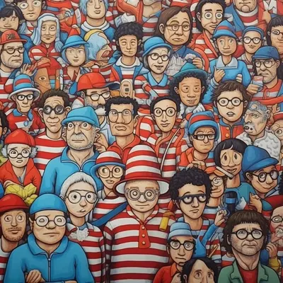 "Where's Wally?" books have a hauntingly captivating effect on kids. As they search for Wally amidst the eerie scenes, they develop a chilling sense of observation, uncanny problem-solving skills, and the patience to navigate through a spine-tingling quest. The ghostly thrill of discovery keeps them hooked, ensuring that they never truly escape the enigmatic world of Wally - AI artwork, 8 Sep 2023