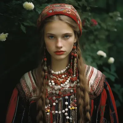 AI Portrait: Slavic Folklore. 35mm - AI artwork, 3 Sep 2023