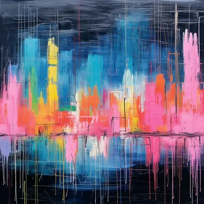 Neon City - AI artwork, 24 Sep 2023