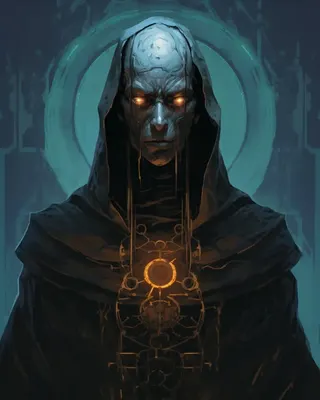 Cybernetic Monks. They found a way to permanently increase their DMT levels in pineal gland through the technology - AI artwork, 10 Sep 2023