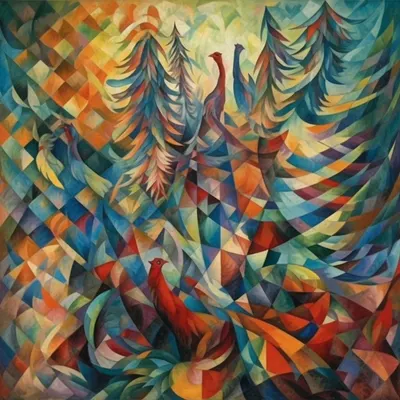 Abstract Folklore - AI artwork, 17 Sep 2023