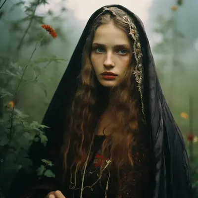 AI Portrait: Slavic Folklore. 35mm - AI artwork, 3 Sep 2023