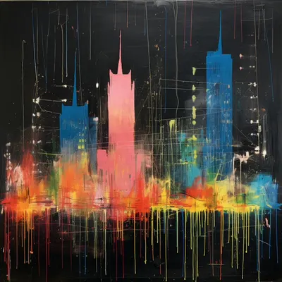 Neon City - AI artwork, 24 Sep 2023