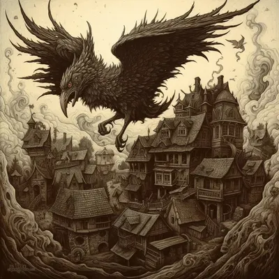 Nature could be dark too - AI artwork, 22 Sep 2023