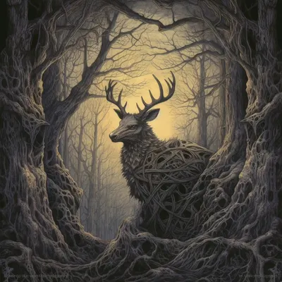 Nature could be dark too - AI artwork, 22 Sep 2023