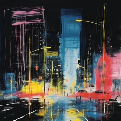 Neon City - AI artwork, 24 Sep 2023