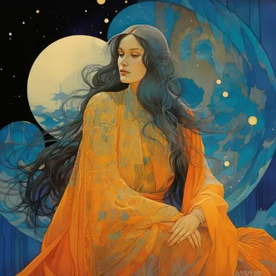 Lúthien . Thank you for the inspiration, @pamietnik_ksiazkowy2022 - AI artwork, 7 Sep 2023