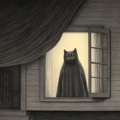 The silly catman and his friend - AI artwork, 11 Oct 2023
