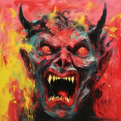 Exploring the Devil Across Cultures The devil, a symbol of temptation and malevolence, takes on various forms in different cultures and religions. Here's a brief dive into this multifaceted concept: Christianity: Known as Satan or Lucifer, the devil is a fallen angel who tempts humans and embodies evil. Islam: Iblis or Shaytan in Islam, a rebellious figure who seeks to lead people astray. Other Belief Systems: The idea of malevolent supernatural beings varies across cultures, and some may not have a devil figure at all. Modern Interpretations: In literature and media, the devil often symbolizes human capacity for wrongdoing and the struggle between good and evil within us.The devil is a complex symbol that's interpreted differently, making it an enduring concept in our imagination - AI artwork, 28 Oct 2023