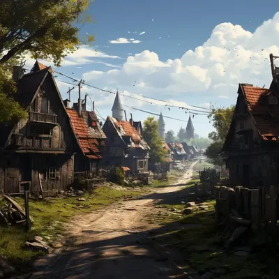 polishVillage 2077 - AI artwork, 4 Oct 2023
