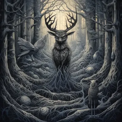 Don't go to the forest - AI artwork, 7 Oct 2023