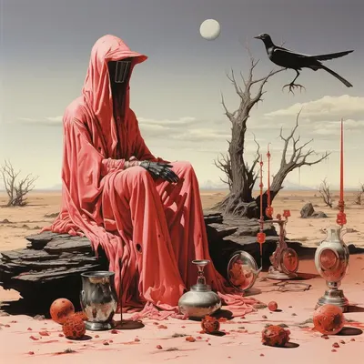 Can a dystopian society incorporate the color pink as a thematic element, and if so, how would it be used in such a context? - AI artwork, 3 Nov 2023
