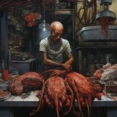 THEY MERGED WITH HUMANS - AI artwork, 26 Nov 2023