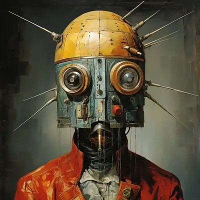 Not Talking Heads - AI artwork, 17 Nov 2023