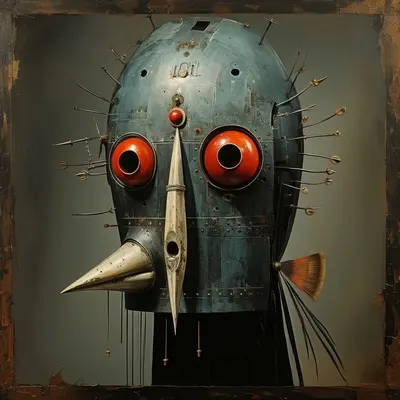 Not Talking Heads - AI artwork, 17 Nov 2023