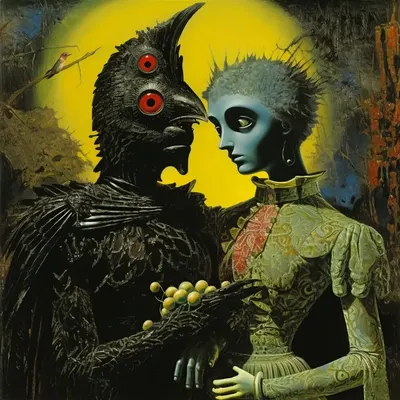 Could love be dark? . . . . sketch - AI artwork, 25 Nov 2023
