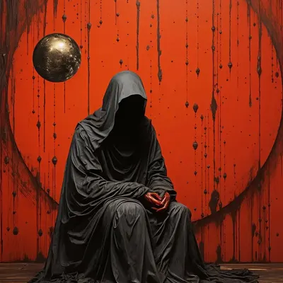 The Black Hole Religion Singularity will come for us, sooner or later. Everyone will go back to the core - AI artwork, 15 Nov 2023