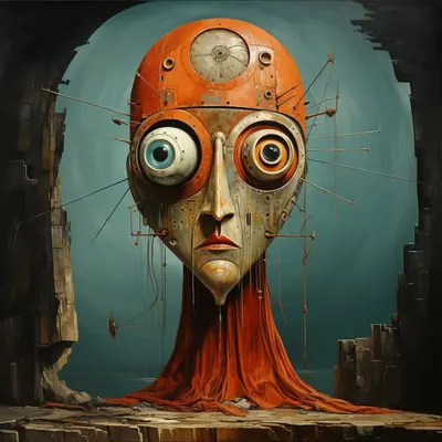Not Talking Heads - AI artwork, 17 Nov 2023