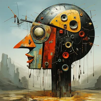 Not Talking Heads - AI artwork, 17 Nov 2023