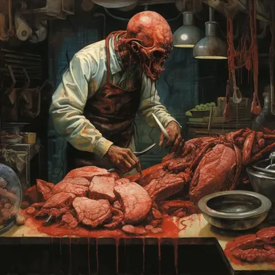 THEY MERGED WITH HUMANS - AI artwork, 26 Nov 2023