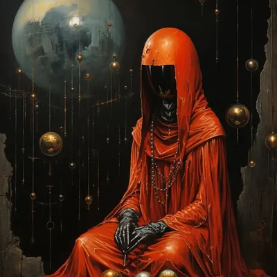 The Black Hole Religion Singularity will come for us, sooner or later. Everyone will go back to the core - AI artwork, 15 Nov 2023