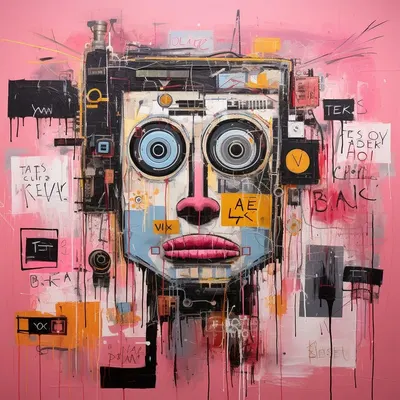 Exploring a new intersection in art: where the gritty essence of street art meets the unconventional charm of pink. As an exploration of contrasts and meanings. In art, skulls often symbolize mortality and introspection. Recasting them in shades of pink disrupts this traditional symbolism, inviting viewers to reconsider their preconceptions. It's a visual experiment in how color can alter perception and meaning. This artwork represents a broader conversation in contemporary art - the interplay between the enduring and the fleeting, the intense and the delicate. It's about finding balance and harmony in dichotomies, and how this tension can lead to new understandings - AI artwork, 29 Nov 2023