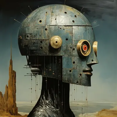 Not Talking Heads - AI artwork, 17 Nov 2023