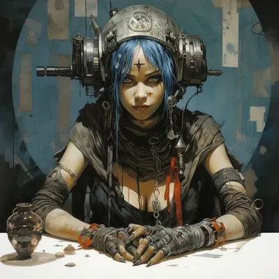 Fortune Tellers Clairvoyance through the technology - AI artwork, 7 Nov 2023