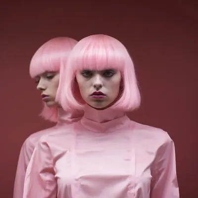 pink & pink - AI artwork, 5 Nov 2023