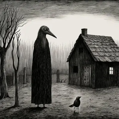 Ghosts of polish village In the shadowed corners of Poland's history lies the chilling legend of the Polish Eagle Ghost—a spectral embodiment of the nation's anguish and torment. Amidst the partitions that fractured the land, a haunting apparition emerged—a ghostly eagle, its form a twisted reflection of the nation's agony. Legends whispered of its eerie cries echoing across battlefields, foretelling imminent tragedy. Rumors spoke of cursed souls bound to the phantom, condemned to relive the nation's darkest chapters. Historians intertwined documented horrors with sightings of this spectral eagle, blurring the lines between fact and folklore. The Polish Eagle Ghost, a symbol of enduring resilience and the haunting legacy of a nation scarred by invasions, remains an enigmatic presence in Poland's tumultuous history—a specter of unspoken horrors that echo through the ages - AI artwork, 19 Nov 2023