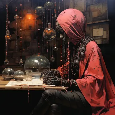 Fortune Tellers Clairvoyance through the technology - AI artwork, 7 Nov 2023